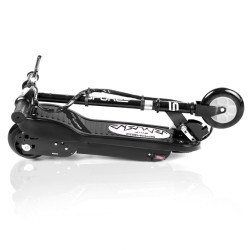 Trottinette électrique noire ENIF pour enfant avec ou sans casque de sécurité