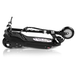 Trottinette électrique noire ENIF pour enfant avec ou sans casque de sécurité