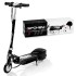 Trottinette électrique noire ENIF pour enfant avec ou sans casque de sécurité