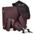 Table de massage en bois Noire - Pliable et recouverte de cuir
