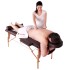 Table de massage en bois Noire - Pliable et recouverte de cuir