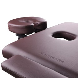 Table de massage en bois pliable pour professionnel - Jaune crème