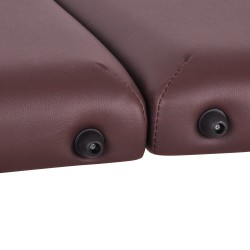 Table de massage en bois pliable pour professionnel - Jaune crème