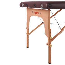 Table de massage en bois pliable pour professionnel - Jaune crème