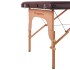 Table de massage en bois pliable pour professionnel - Jaune crème