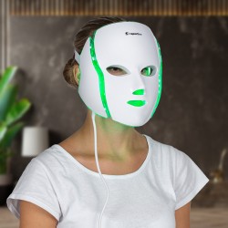 Masque de luminothérapie LED pour le visage et le cou Hilmana