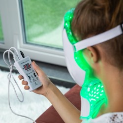 Masque de luminothérapie LED pour le visage et le cou Hilmana