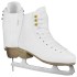 paire de patins à glace artistique blanc et élégant avec fourrure intérieure