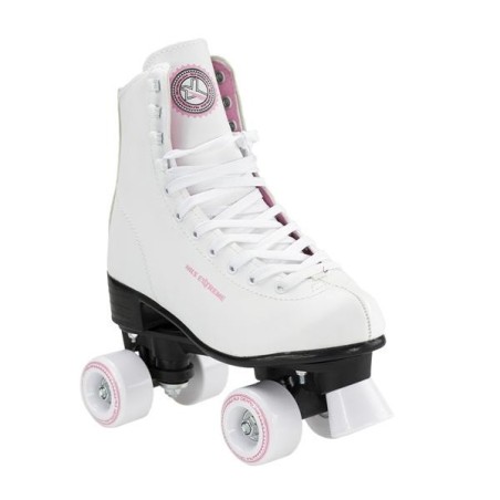 Rollers design blanc et rose pour l'apprentissage