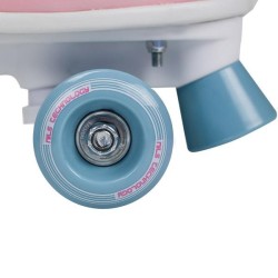 Rollers au design rose et bleu avec châssis à deux rangées pour l'apprentissage