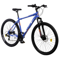 VTT Bleu avec fourche avant et dérailleur Shimano - Vélo tout terrain
