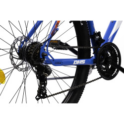 VTT Bleu avec fourche avant et dérailleur Shimano - Vélo tout terrain