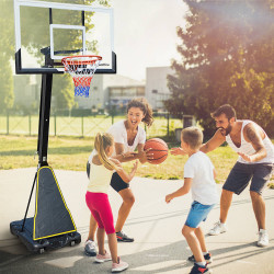 Panier de basket officiel avec support Poweride Dunkster - Utilisation intérieur et outdoor