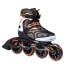 Rollers de slaloms au design moderne orange et noir 4 roues en PU