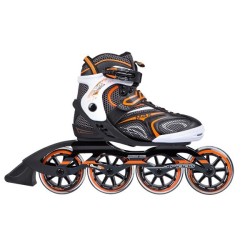 Rollers de slalom orange/noir pour riders avancés roulements ABEC 9