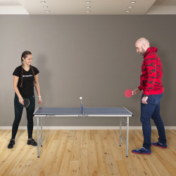Table de tennis de table Poweride Sunny Mini - Compacte pour enfants et adultes