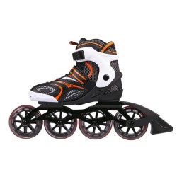 Rollers de slalom orange/noir pour riders avancés roulements ABEC 9