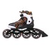 Rollers de slalom orange/noir pour riders avancés roulements ABEC 9