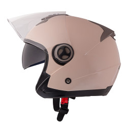 Casque de moto pour femme avec pare-soleil extractible- Rose