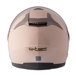 Casque de moto pour femme avec pare-soleil extractible- Rose