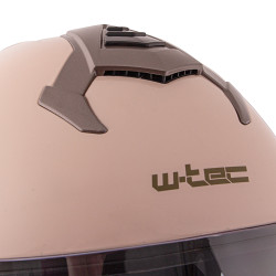 Casque de moto pour femme avec pare-soleil extractible- Rose