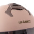Casque de moto pour femme avec pare-soleil extractible- Rose