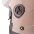Casque de moto pour femme avec pare-soleil extractible- Rose