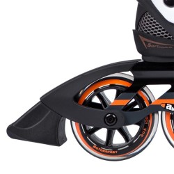 Rollers de slalom orange/noir pour riders avancés roulements ABEC 9