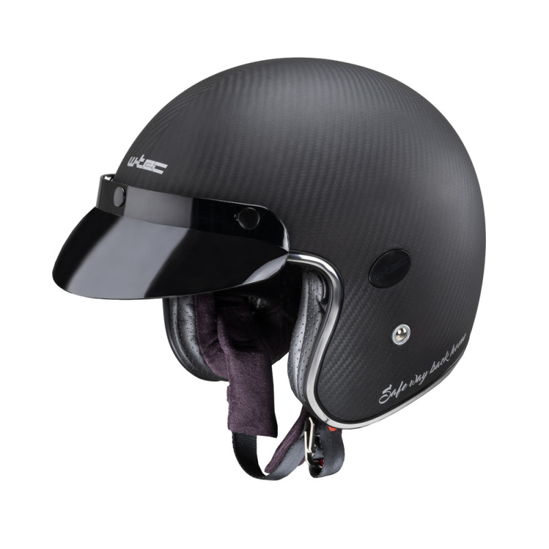 Casque de moto avec visière fumée