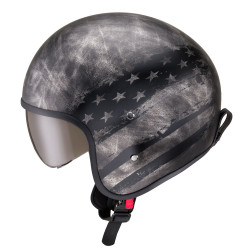 Casque de moto - design drapeau américain vintage