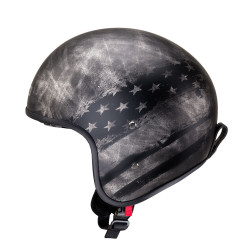 Casque de moto - design drapeau américain vintage