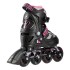 Patins de glisse rose et noirs 2 en 1 avec système de redimensionnement