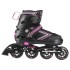 Patins de glisse rose et noirs 2 en 1 avec système de redimensionnement