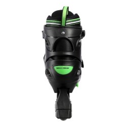 Patins de glisse verts et noirs 2 en 1 avec système de redimensionnement