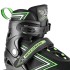 Patins de glisse verts et noirs 2 en 1 avec système de redimensionnement