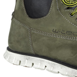 Chaussures de moto en daim ultra-résistantes - Bleu-Gris ou Vert Olive