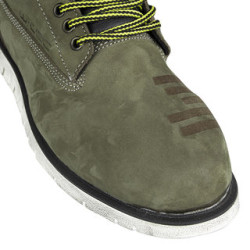 Chaussures de moto en daim ultra-résistantes - Bleu-Gris ou Vert Olive