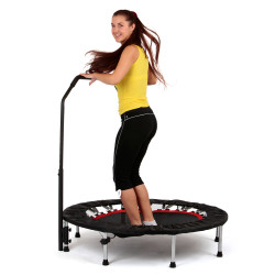 Trampoline de fitness avec guidon - PROFI Digital 100 cm