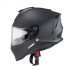 Casque de moto W-TEC Integra Solid - Matt Black - visière anti rayures