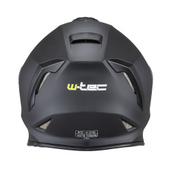 Casque de moto W-TEC Integra Solid - Matt Black - visière anti rayures