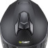 Casque de moto W-TEC Integra Solid - Matt Black - visière anti rayures