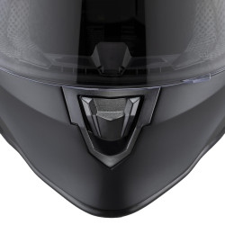 Casque de moto W-TEC Integra Solid - Matt Black - visière anti rayures
