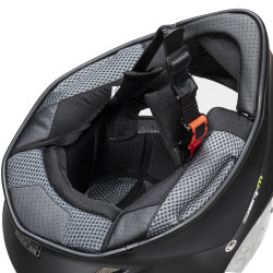 Casque de moto W-TEC Integra Solid - Matt Black - visière anti rayures