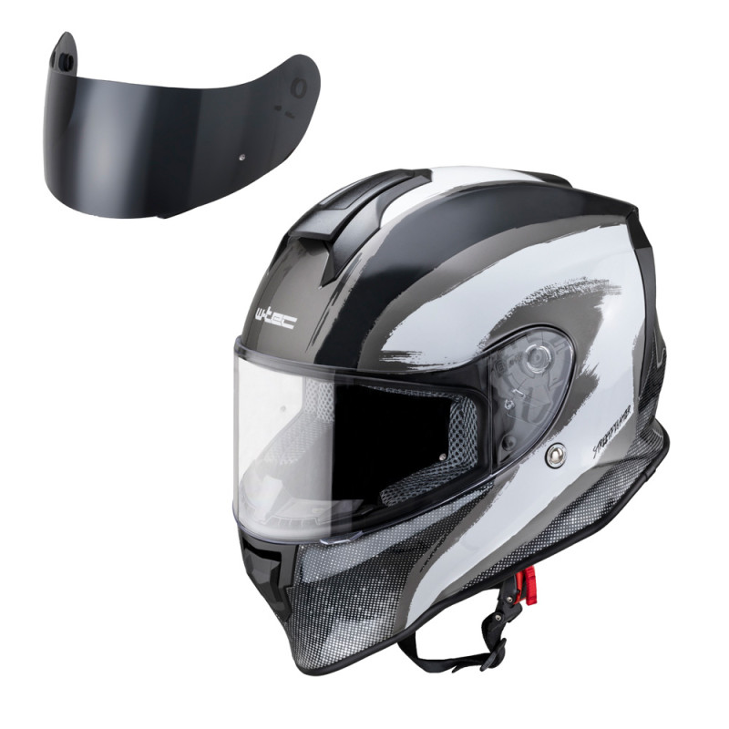 casque de moto visière ajustable
