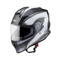 Casque de moto W-TEC Integra Graphic avec visière teintée - Noir ou Vert
