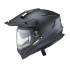 Casque de motocross polyvalent avec visière amovible - Noir mat