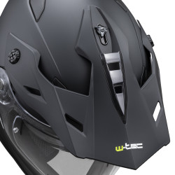 Casque de motocross polyvalent avec visière amovible - Noir mat