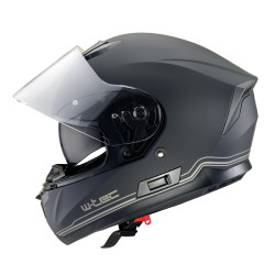 Casque de moto intégral aérodynamique et sophistiqué - Noir Stealth Matt