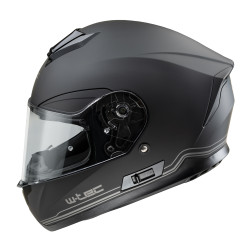 Casque de moto intégral aérodynamique et sophistiqué - Noir Stealth Matt