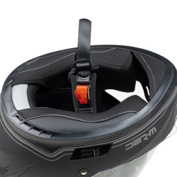 Casque de moto intégral aérodynamique et sophistiqué - Noir Stealth Matt
